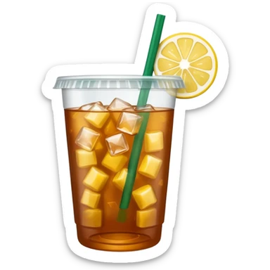 Starbucks iced tea lemonade with ice  sticker