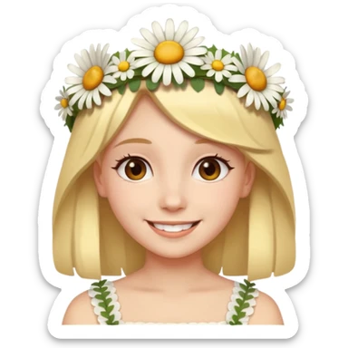 Girl with daisy crown

























 sticker