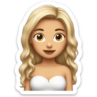 CHICA MORENA PELO MEDIANO PIEL BLANCA CON PECAS JUNTO CON UN YORKSHIRE sticker