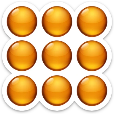 amber sphere sticker