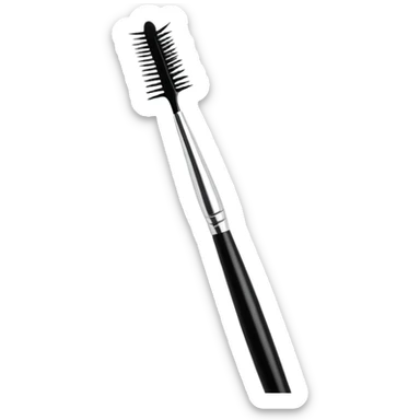 Eyelash extension brush sticker