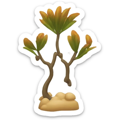 Sol estilo místico, rupestre integrado a la naturaleza  sticker