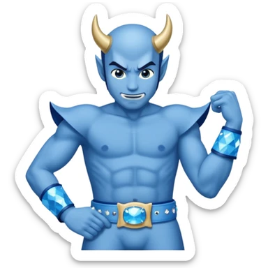 duke blue devil getting spanked with a bedazzled sky blue belt sticker