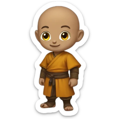 The open hand halfling monk sticker