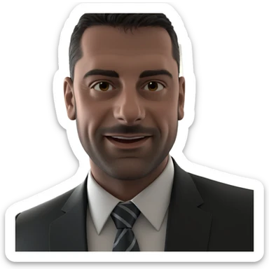 formal attire with necktie sticker