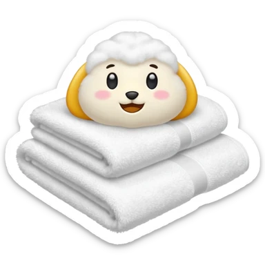 bath towel sticker