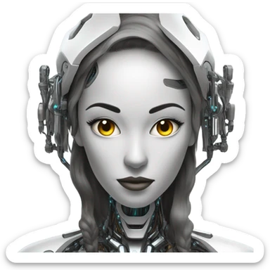 star trek borg queen sticker