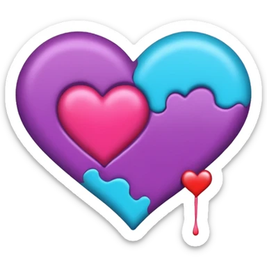 I love you in grafitti sticker