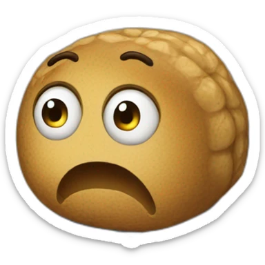 Peanut sad at school sticker