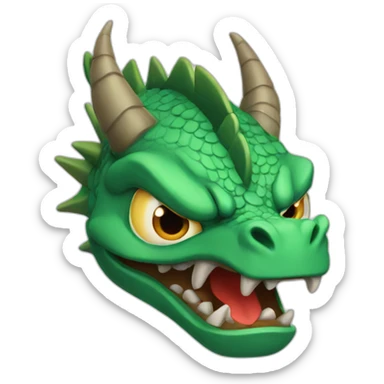 angry dragon] sticker