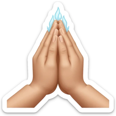 pray hands sticker