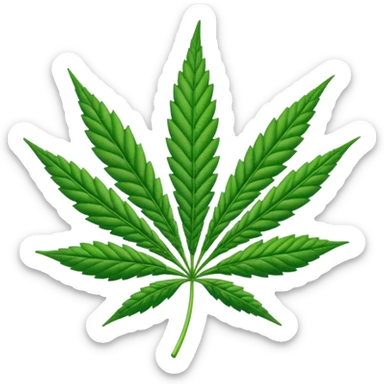 Hoja de marihuana sticker