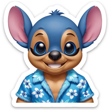 Stitch in Miami  sticker