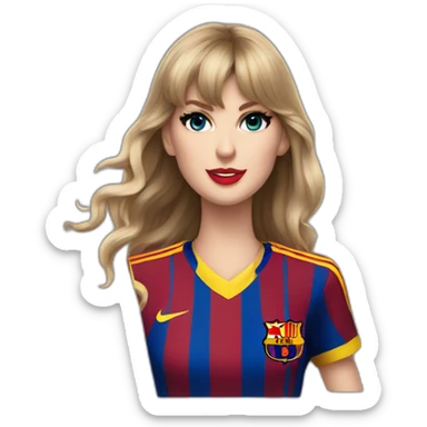 Taylor-Swift-FC-Barcelona sticker