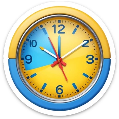 Only color clock emoji circle  sticker