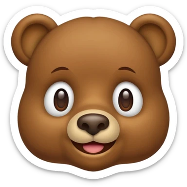 Generate all defaults emojis but with dudu bear face sticker
