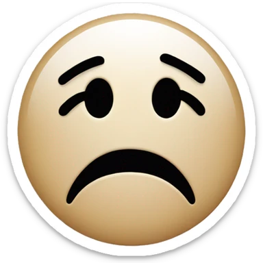 Embarrassed face sticker