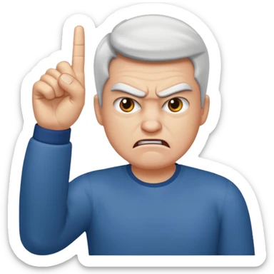 Cree moi un emoji d’un humain qui fait un doigt d’honneur  sticker