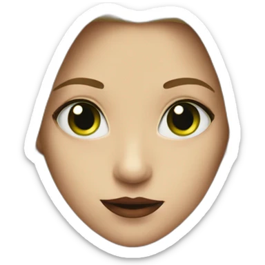 a vampire whit blonde tall hair whit a green headband sticker