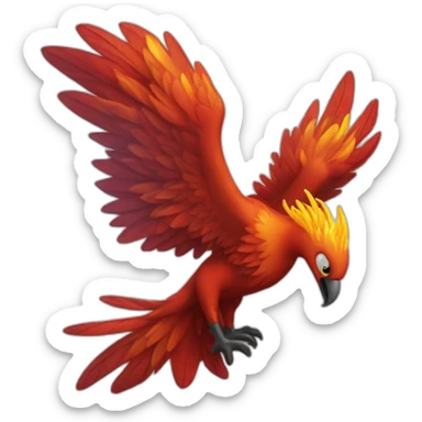 un pheonix qui pleure sticker
