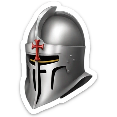 knight templar hyperrealistic sticker