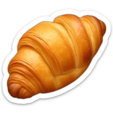 Croissant chocolate sticker