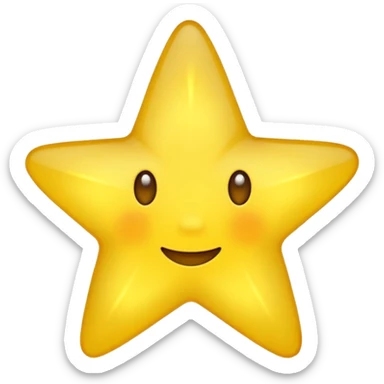 Half of a star sticker
