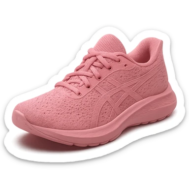 pink running shoe sticker