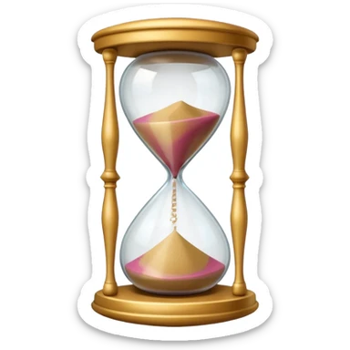 hourglass or watch, conveying a short wait sticker