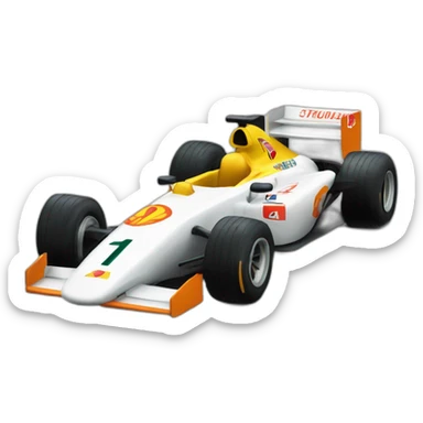 Voiture de formule 1 numéro 44 sticker