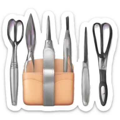 Manicure set sticker