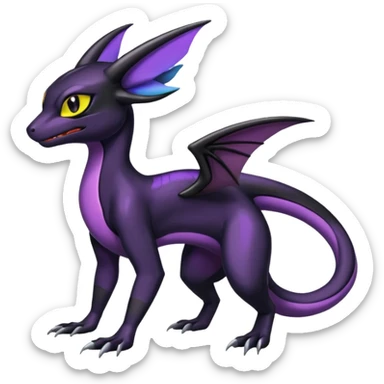 Shiny Salandit-Noivern-Umbreon-Hybrid (Full body) sticker