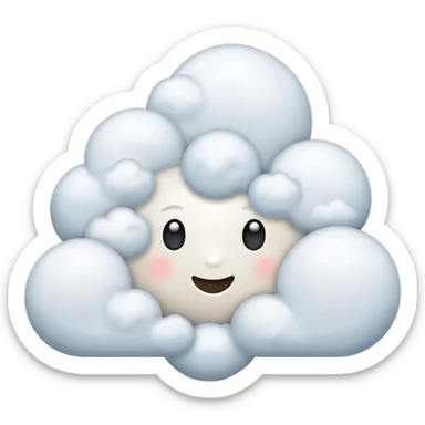 Clouds sticker