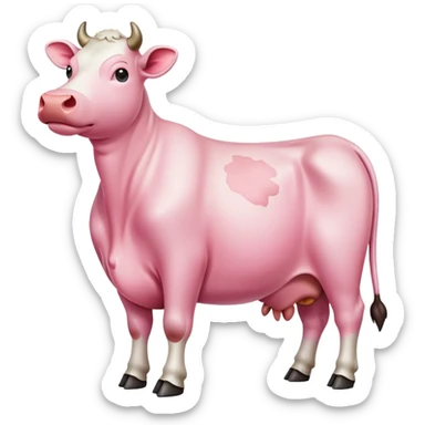 cow udder sticker