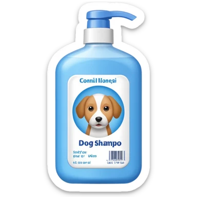 dog shampooo sticker