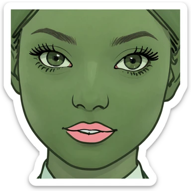 preppy makeup product  sticker