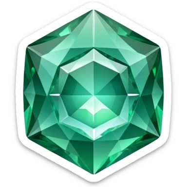 A JEWEL CUTTED IN HALF sticker