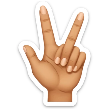 Finger gun hand sticker