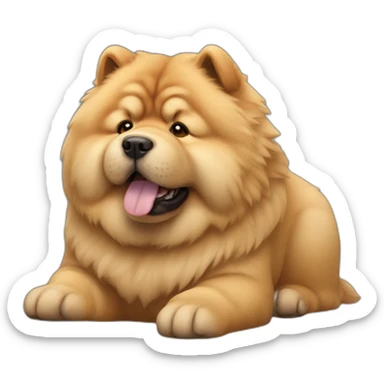 Chow chow dog sticker
