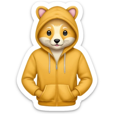 Animal Hoodie  sticker