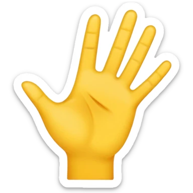 Erstelle mir ein Emoji von einer Hand die das bekannte yvl Handzeichen zeigt  sticker