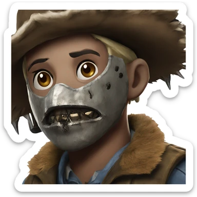 trapper from dead by daylight with the bear skin sticker