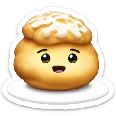 Cream puff sticker