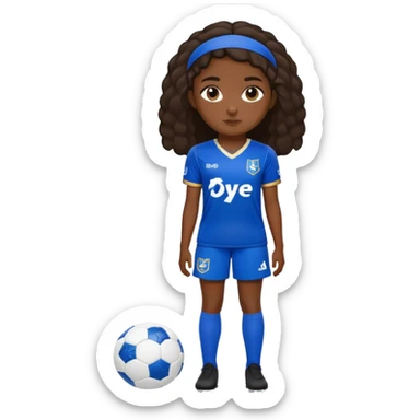 Chica morena de piel vestida Del Real Oviedo  sticker