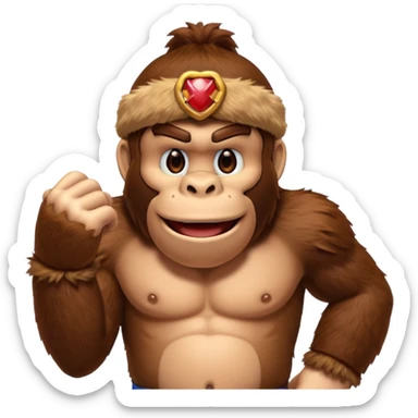 donkey kong making 👌 sticker