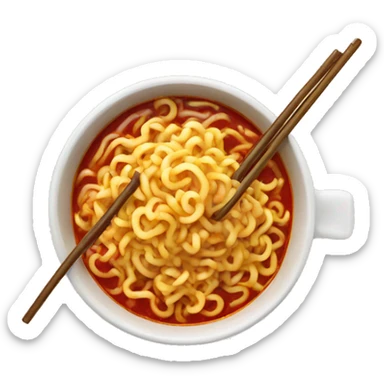 A Cup of Chili ramen noodles  sticker