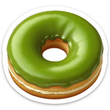 matcha doughnut sticker