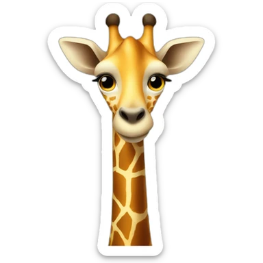 girafe in love sticker
