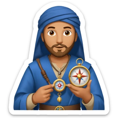 Ibn Battuta with compas sticker