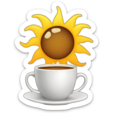 morning-sun-with-cup-coffee sticker